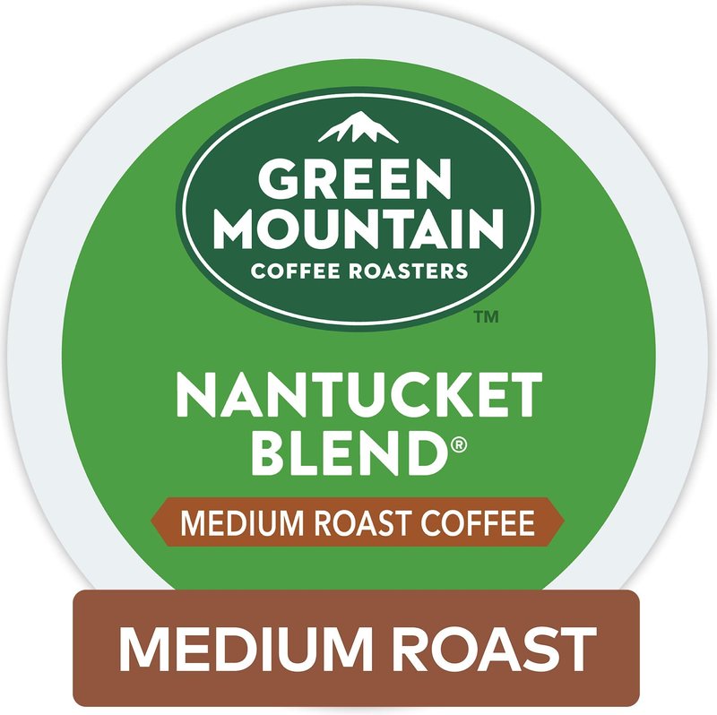 Green Mountain Coffee Roasters Hazelnut and Nantucket Blend Keurig K-Cup Pods, Light and Medium Roast Coffee