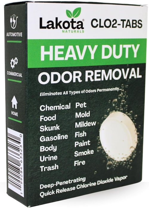 Chlorine Dioxide Fogger Kit - Professional Strength Odor Remover for Home, Car & RV | Easy to Use Deodorizer