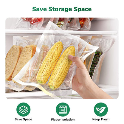 FRESKO Vacuum Sealer Bags Food Rolls 6 Packs - 8" x 20' & 11" x 20', Commercial Grade Seal a Meal Bags for Storage Food and Sous Vide, BPA Free, Customized Size for Vacuum Sealer