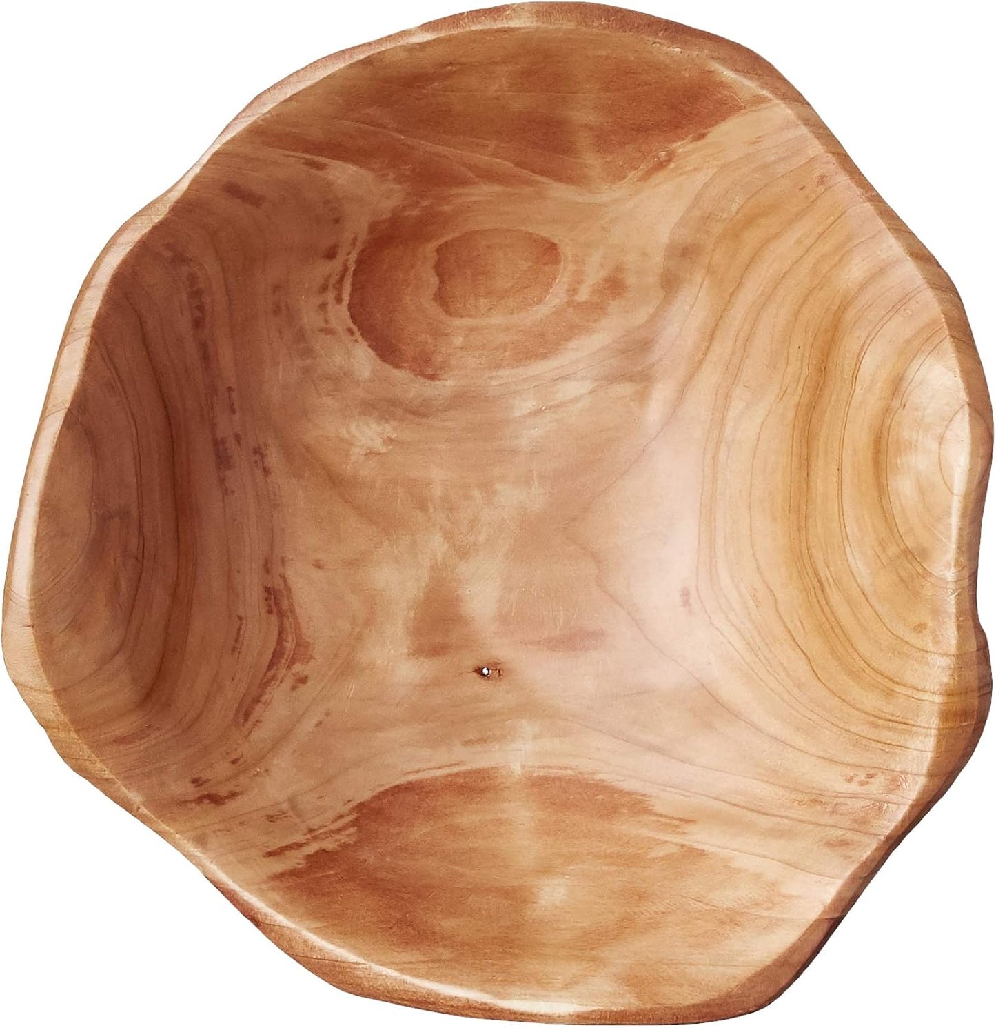Enrico Root Wood Small Bowl, Brown, 6"
