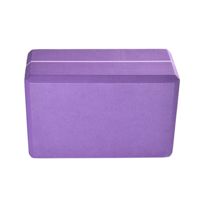 Hugger Mugger 4 in. Foam Yoga Block - Strong and Stable, Beveled Edges for Comfort, Most Favored Block Size, Helps with Alignment and Support in Many Poses