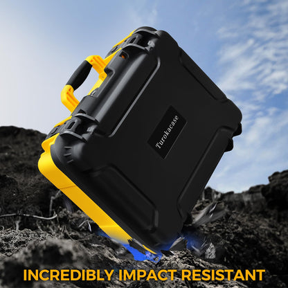 Storage Case for Dewalt Drill & Impact Driver, Hard Case with Custom Foam Insert, Fits 20V MAX Cordless Drill and Impact Driver, Battery & Charger - Durable Protective Box for Dewalt Tools (CASE ONLY)