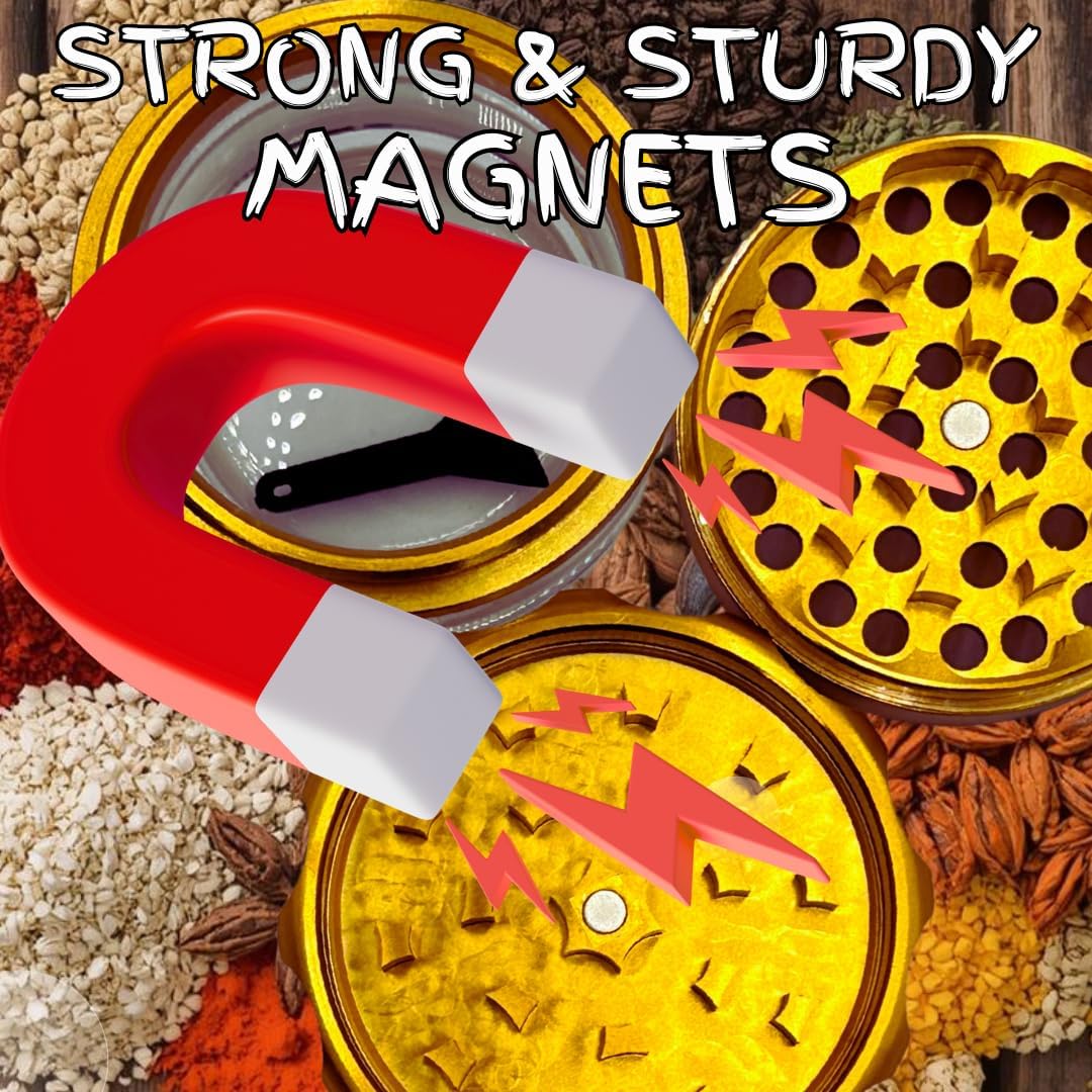 2.5 inch 2.5 Inches 3 Inches) Spice Grinder. herb grinder with jar attached. Jar offers a larger storage capacity.