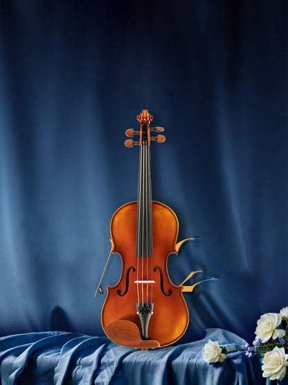A Full Sized Handmade Solid Wood Violin Perfect For Beginners And Competition Grade Players. Violins Set(4/4)