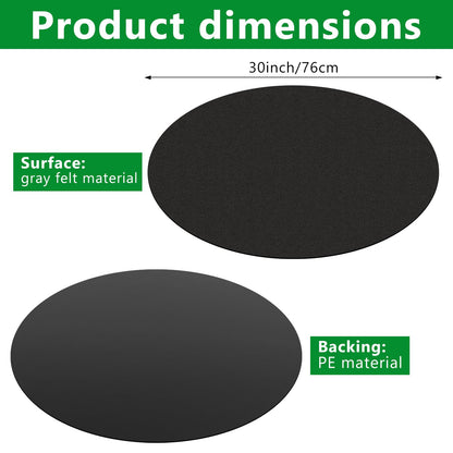 Sibosen 30" Christmas Tree Stand Mat Black Non-Slip Felt Christmas Tree Mat Tree Floor Protector from Spills Scratches Christmas Home Decor for Winter Xmas Holiday Under Tree to Protective Floor