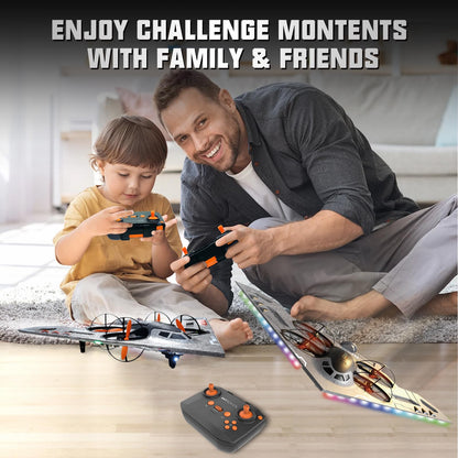 A ALPHA 3-in-1 RC Jet Plane, Remote Control Airplane – Air, Land & Water RC Airplane Fighter Jet Drone Toy for Kids & Adults
