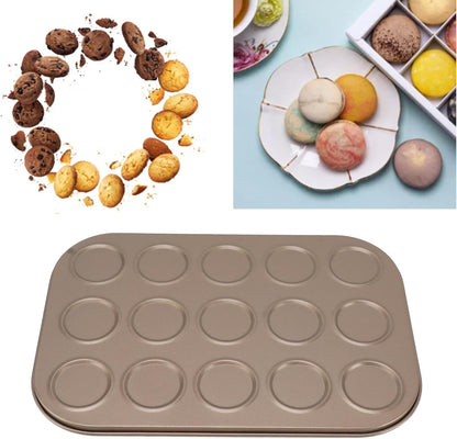 Muffin Cupcake Pan for Baking, Small Whoopie Pie Pan, Carbon Steel Bakeware for Muffins, Moon Pie, Cookies