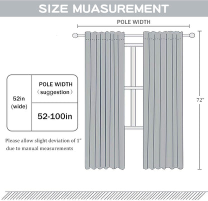 DUALIFE Black Sheer Curtains 72 Inch Length, Set of 2 Panels Rod Pocket Faux Linen Semi Translucent for Living Room