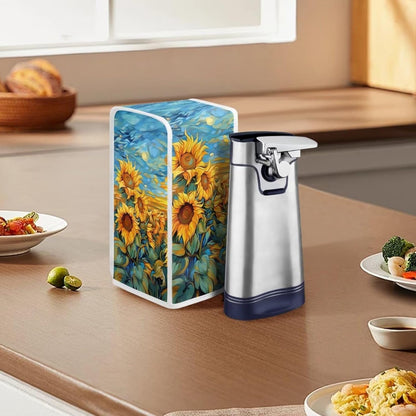 Sunflower Can Opener Covers, Reusable Electric Can Opener Cover for Home Kitchen Dining Room Decorations