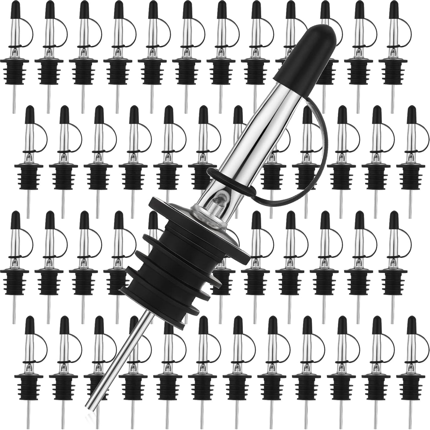 120 3/4 Inch Epakh Pieces Liquor Pour Spout for Bottles Bulk, Stainless Steel Speed Liquor Spout Wine Alcohol Pourers
