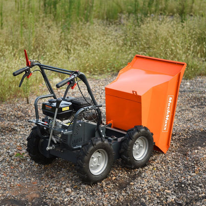 MechMaxx 660Lb Capacity 212cc 7HP Gas Powered Wheelbarrow Dumper Dump Cart,3F+1R Gearbox, T30