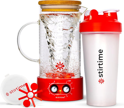 20oz Bottle+16oz Portable Rechargeable Magnetic Mixer for Protein Powder, Baby Formula, Aerates Wine, Kid Safe, No