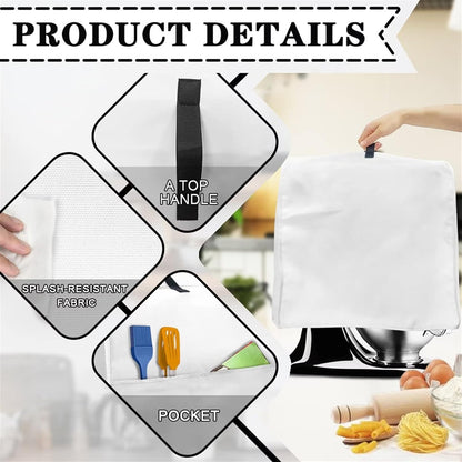 Tropical Kitchen Aid Mixer Cover with Pockets - Stand Mixer Dust Cover with Handle, Stain Against Dust Fur Spill