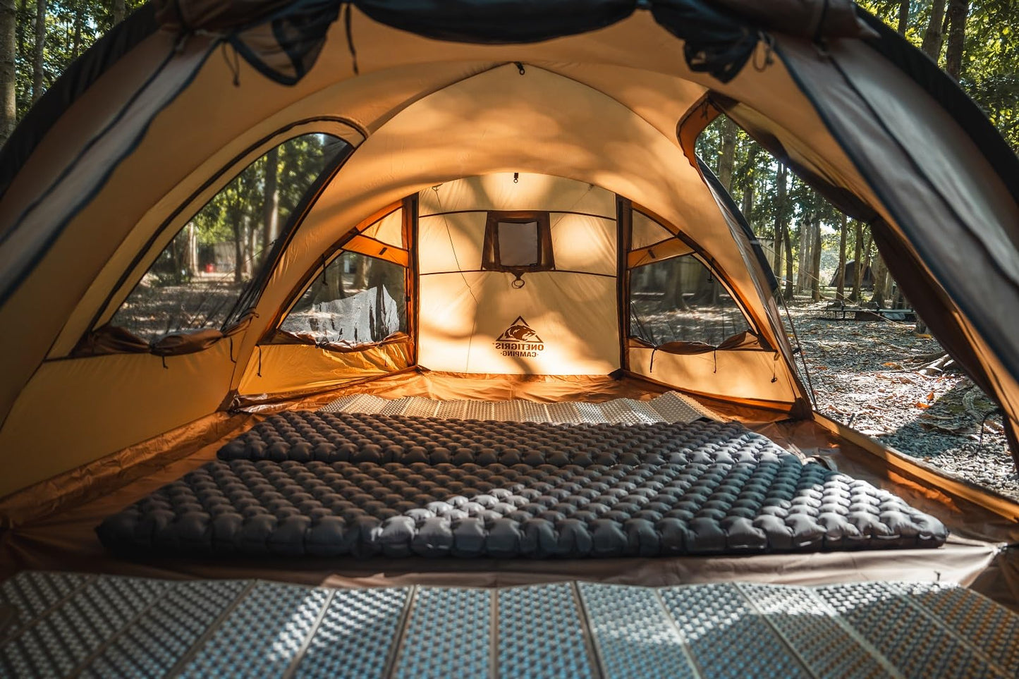 OneTigris ORBITIS Hot Tent, Waterproof 4 Person Tent with Full Size Footprint, 4 Season Tents for Camping, Hiking, Bushcraft, Car Trips
