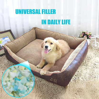 BOXIN 40lbs Shredded Memory Foam Filling for Bean Bag Filler, Soft and Convenient Pillow Stuffing Foam for Couch Cushion, Dog Bed, Chair, Arts & Crafts, Added Gel Particles