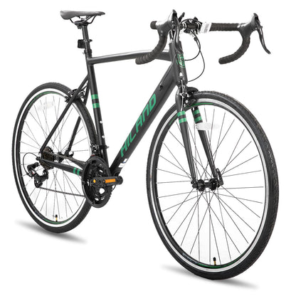 HH HILAND 700c Road Bike 14 Speed, Aluminum Frame Racing Bike, City Commuter Bicycle for Men Women