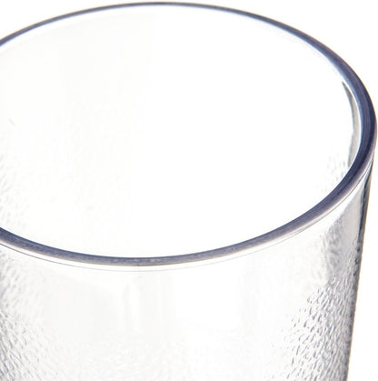 Carlisle FoodService Products Stackable Tumbler Plastic Tumbler for Restaurants, Catering, Kitchens, Plastic, 8.1 Ounces, Clear, (Pack of 72)