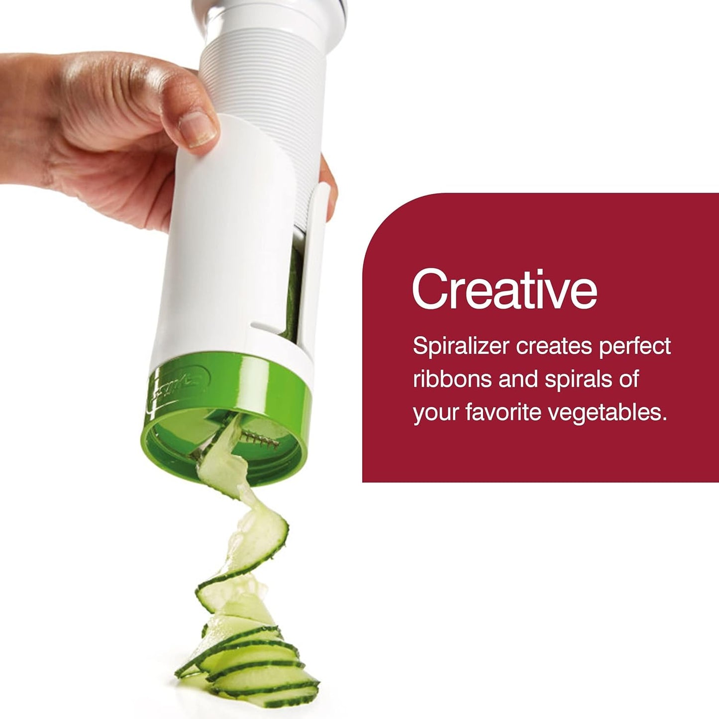 Zyliss Spiralizer - Vegetable Slicer & Kitchen Gadget for Cooking - Manual Vegetable Slicer - Dishwasher Safe