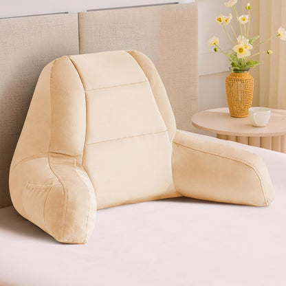20in, IASEAHK Reading Pillows for Sitting in Bed Adult, Back Pillow for Bed Sitting Up, Backrest Pillows with Shredded