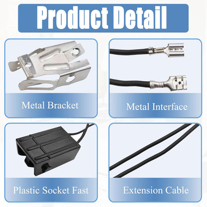 WB2X8228 2 Pack Element Receptacle and Wire Kit, Fits GE Electric Hotpoint Ranges and Cooktops