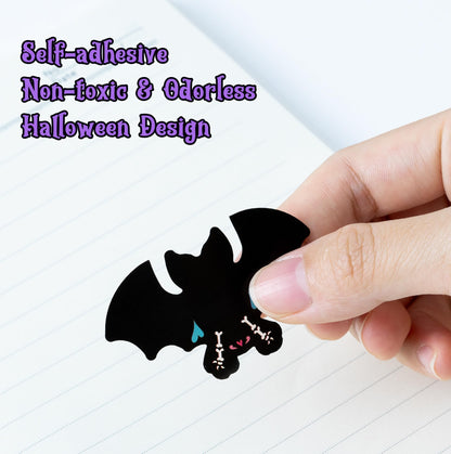 Haooryx Sugar Skull Sticker Rolls - 300Pcs Day of The Dead DIY Stickers