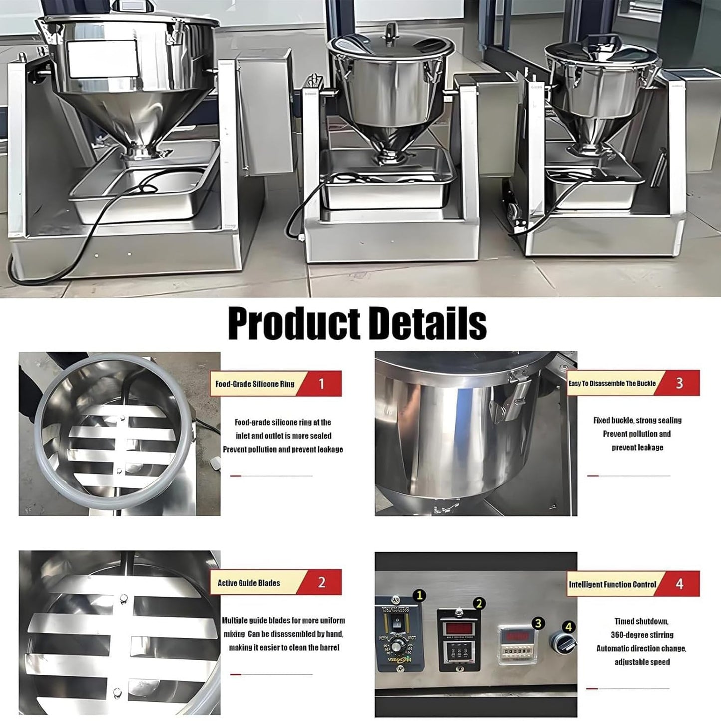 YDBMY 5L/10L/20L/40L Lab Dry Powder Mixer Mixing Machine Particle Blender Powder Mixer Granual Blender for Food Ch-emical Medical 10L