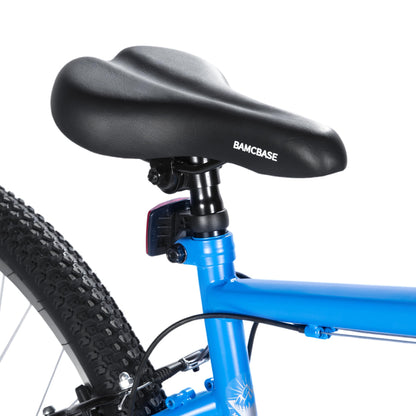 HH HILAND 27 Inch Mountain Bike, Mens Womens MTB with 18 Speeds, High-Tensile Steel Frame, V Brake, Hardtail Bicycle for Adults Blue