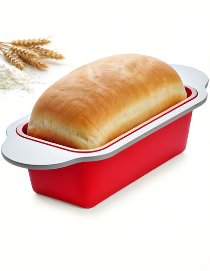 Boxiki Kitchen Premium Non-Stick Silicone Bread Loaf Pan, 9x5 Inches – Heavy-Duty Steel Frame, Non-Toxic, BPA & PFOA Free – Perfect for Pound Cakes, Breads, & More.