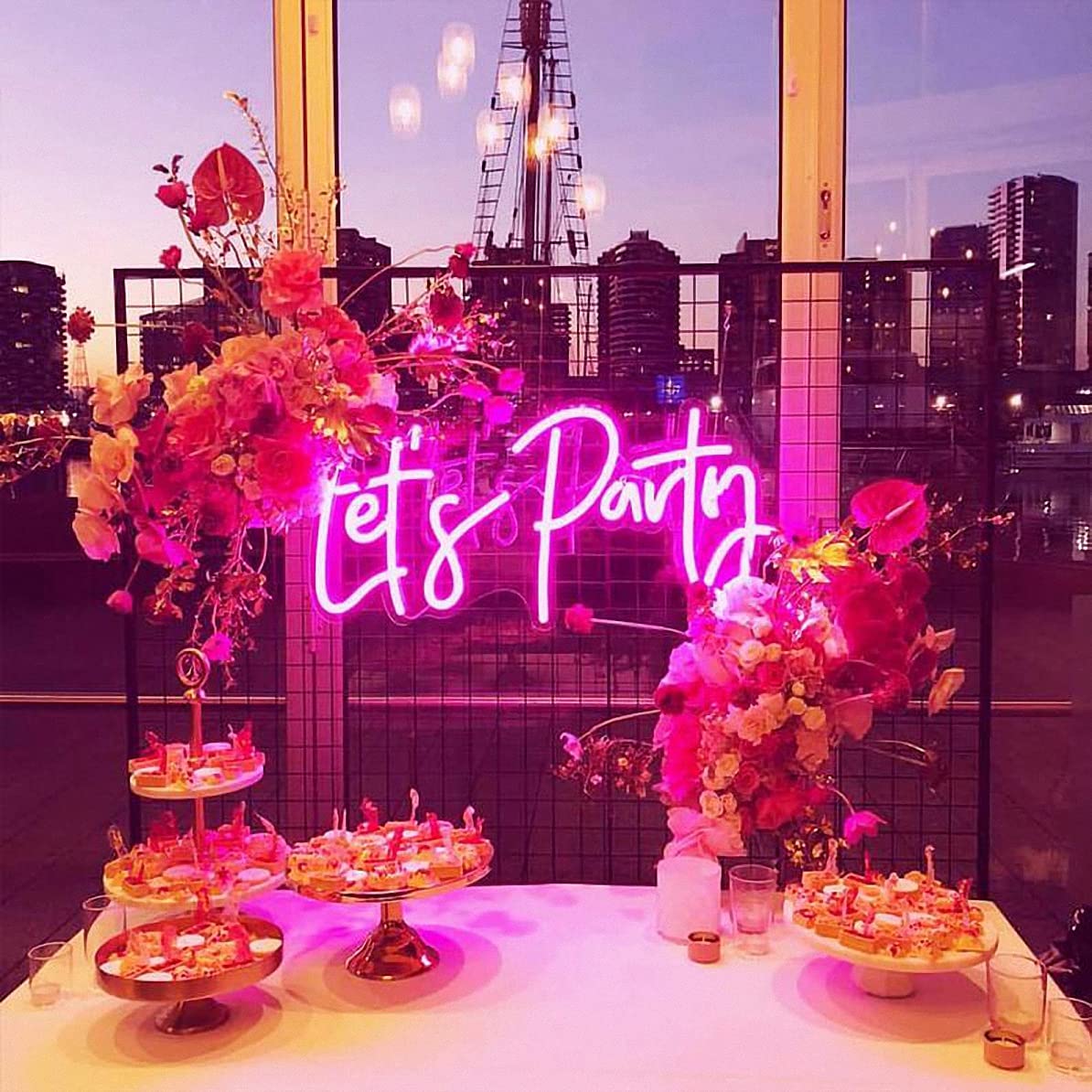 Ulalaza Better Together LED Neon Sign Night Light for Wall Party Décor Bedroom Room Bar Wedding Home Birthday Art Decoration Christmas with USB Chain Light modulator 5v
