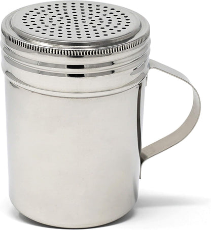 Winware Stainless Steel Dredges, 10-Ounce with Handle, Set of 12