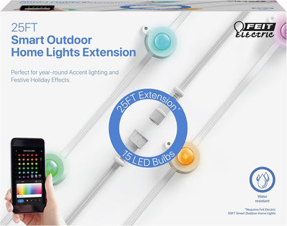 25FT SL50-30/RGBTW/AG SL100-60/RGBTW/AG, SL50-30RGBTWAG/25EXT Feit Electric Extension Only, Outdoor Permanent Lights