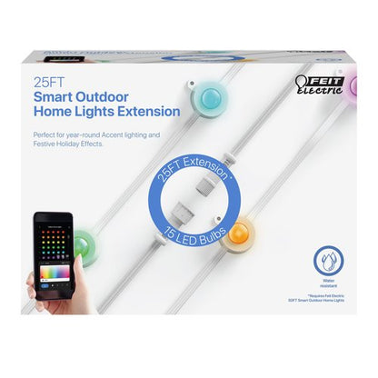 Feit Electric 25FT Extension Only, Outdoor Permanent Lights, RGB + Tunable White, Compatible with SL50-30/RGBTW/AG & SL100-60/RGBTW/AG, SL50-30RGBTWAG/25EXT