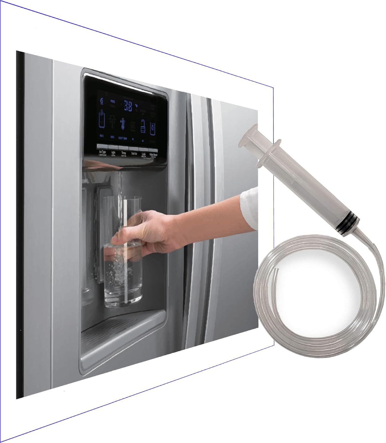 Frozen Water Line Tool - 36" to Quickly Unfreeze Refrigerator Water Dispenser – Thaw Frozen Line in Minutes