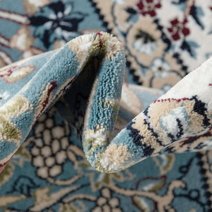 2' 2 3' Rugs.com Rabia Collection Rug x Blue Low Rug Perfect for Entryways, Kitchens, Breakfast Nooks, Accent Pieces
