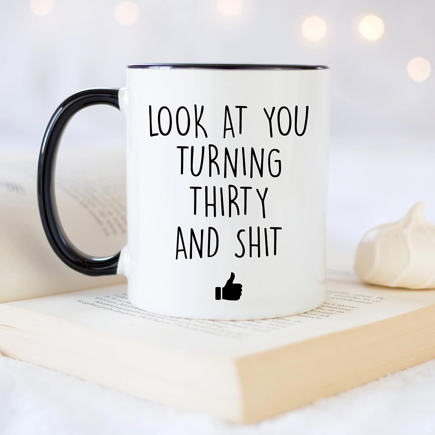 YouNique Designs Funny Turning 30, 30th Birthday Coffee Mug for Him, 11 Ounces, Cup for 30 Year Old Men