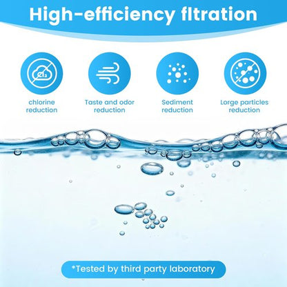 4 Pack Replacement Filters Compatible With PWERAN Handheld Shower Head,Shower Filter For Fitespot,Removes Chlorine