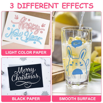 Glitter Markers Outline Pens Metallic: 48 Double Line Outline Markers,Self Outlining Glitter Pens Adult Coloring Gel Sparkle Outliner Shimmer,Teen Gifts Drawing Art Supplies Craft Cool Fun Magic Stuff