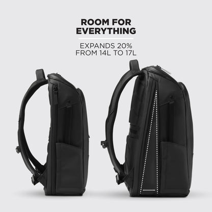 NOMATIC 14L Backpack - Work Backpack for Men and Woman - Everyday Pack - Water Resistant - 15" Laptop Sleeve - Professional Daypack For Mens - Expandable Travel Pack