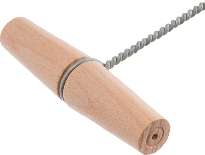 14 Inches Redecker Bottle Brush with Beechwood Grip, for Soda Bottles/Jars/Specialty Glassware, Tampico Fiber and Wool