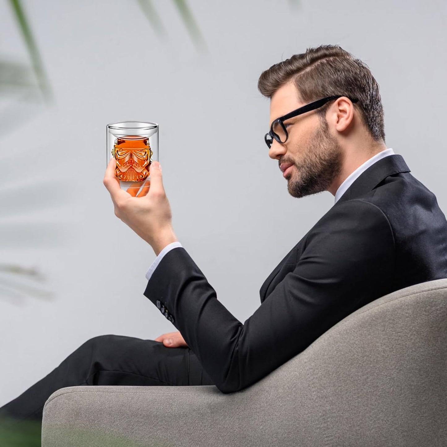 Double Wall Glasses, Whiskey Glasses, Cocktail Glasses, Old Fashioned Rocks Glasses for Drinking Bourbon, Scotch,