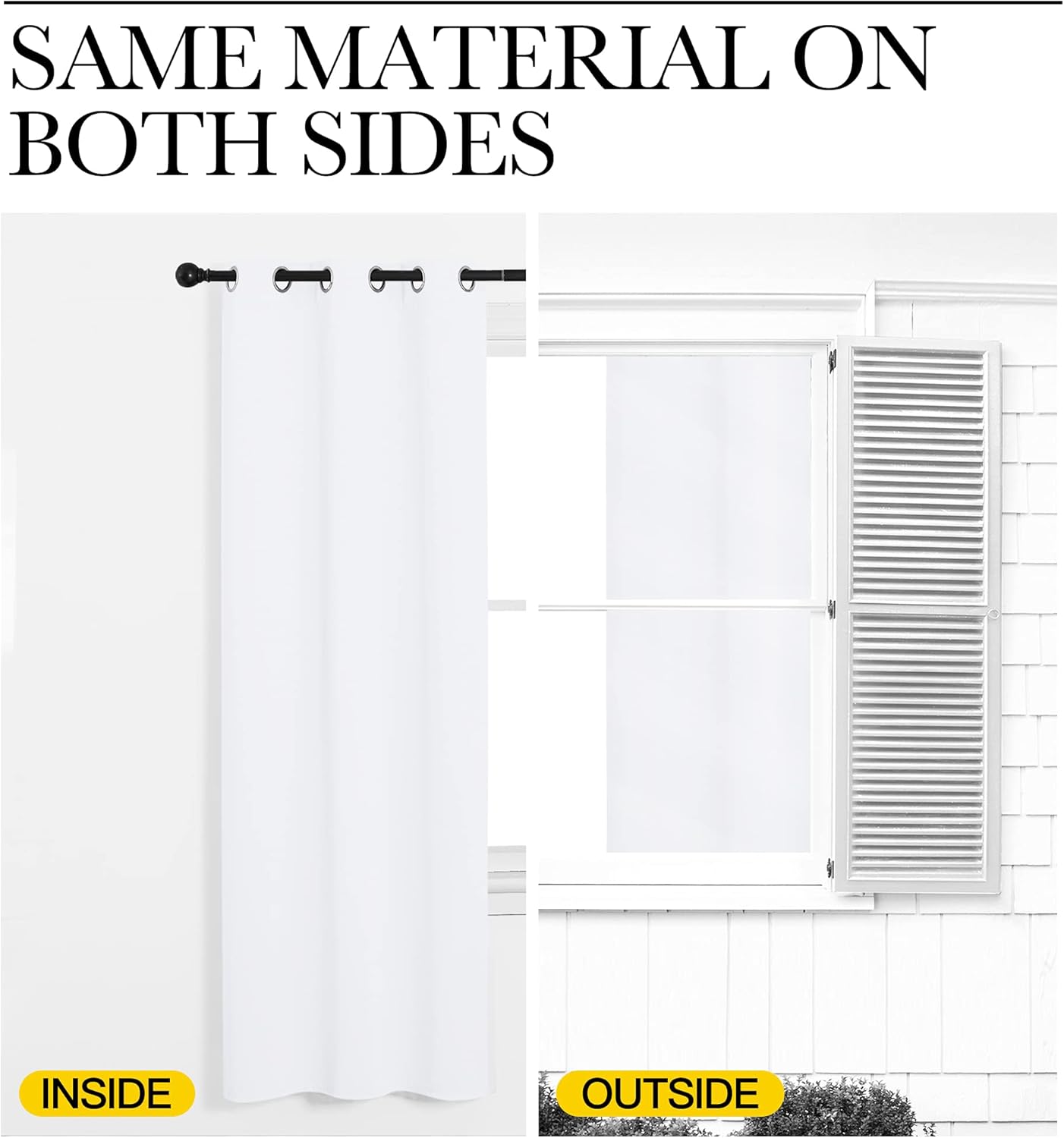 NICETOWN White Room Darkening Draperies - Energy Saving Grommet Top Curtains, 55x78 Inch (Set of 2)