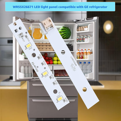 Yubunt WR55X26671 LED Light Board for GE Freezer, Replacement Part Numbers PS11767930, EAP11767930 (2Pcs)