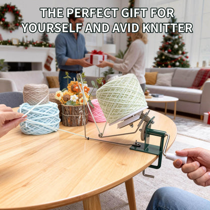 Yarn Winder, Yarn Ball Winder, Large 10-15 oz and Easy-to-Install Yarn Cake Winder Efficiently Make Yarn Cake, Sturdy Metal and ABS Yarn Winder for Crocheting,The Helper for Knitting Enthusiast
