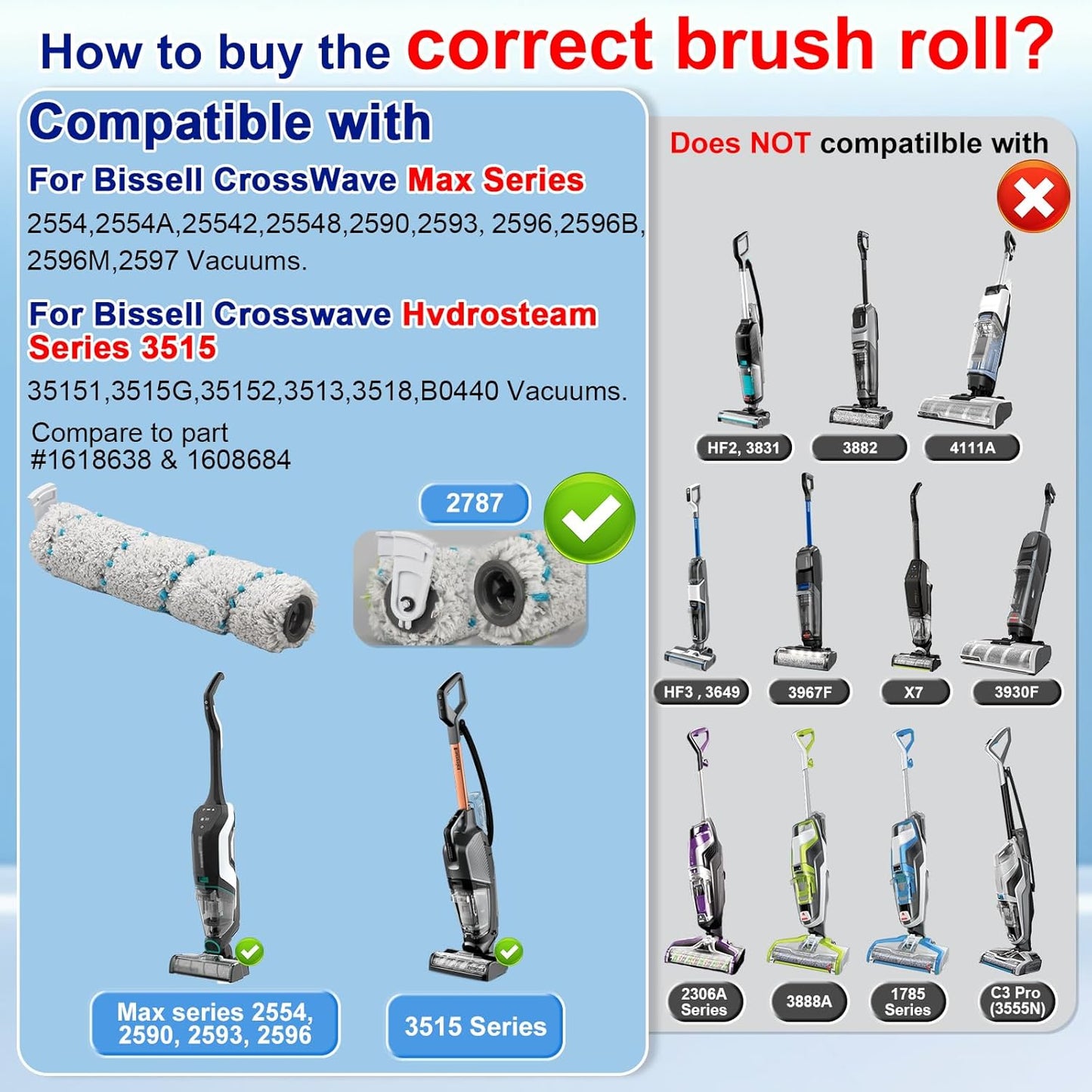 2554 2590 2593 2596 35151 3515 35152 3513 3518 Vacuum,3 Pack 2787 1866 Lemige Brush and Filter Replacement Parts