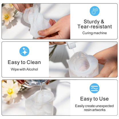 LET'S RESIN Dragon Resin Molds, Hear, Speak, See No Evil 3 Pcs Dragon Epoxy Resin Molds, Lively 3D Animal Silicone Molds for Epoxy Resin, Art Craft, Gift