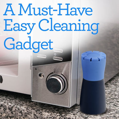 IMPRESA 2 Pack Blue Microwave Steam Cleaner for Quick and Effortless Cleaning - Microwave Cleaning Device with Vinegar and Water for Grime and Odor Removal