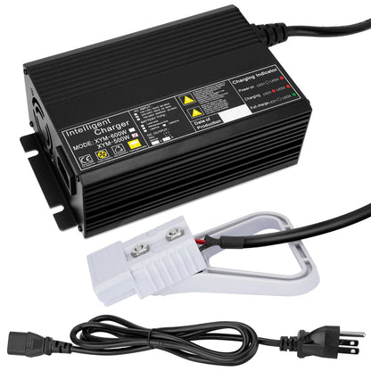 JURPLIX 24V 15A Battery Charger for 24V Floor Scrubber Sweepers with Anderson SB50 Style Connector Compatible with Tennant T3 T5 T7 T300, Nobles SS3 SS5, Clarke Focus II