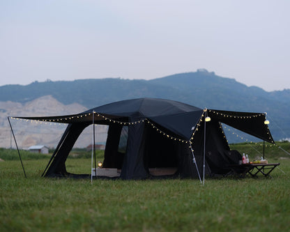Vidalido 8-10 Person Camping Tent with 3 Door 2 Room Large Family Cabin Tents, Double Layer Waterproof Portable Glamping Tent, Big Tents for Outdoor Picnic Camping Hiking and Family Gathering