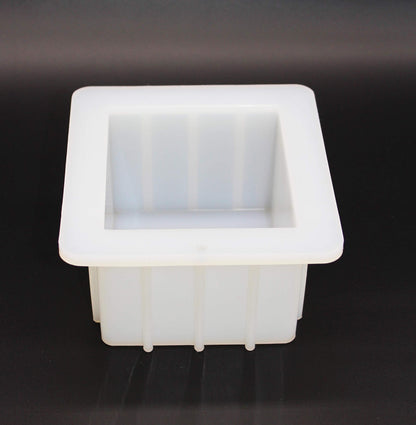 Mose Cafolo Silicone Soap Molds Square Handmade Small Loaf Bar DIY Swirl Making Mould