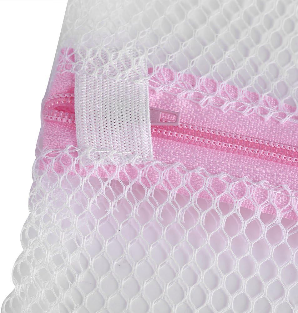 Zipped Lingerie Washing Bag, Mesh Laundry Bag for Socks, Bra, Underwear (50 * 60cm #1)
